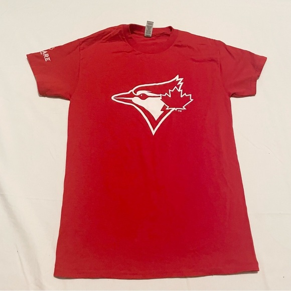 Blue Jays Red Tshirt Youth Small Jays Care Foundation Shirt - Picture 15 of 15